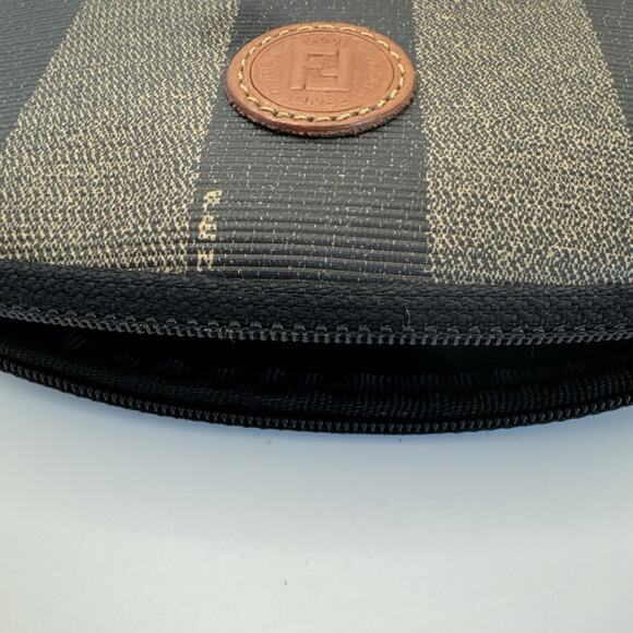 Fendi 80's Vintage Pequin Cosmetic bag 4x6 w/ Certificate of Auth PRISTINE cond - Picture 9 of 13